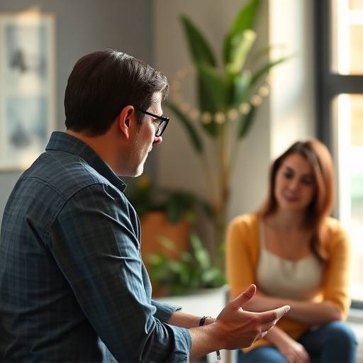 Instructor coaching a student on answering behavioral interview questions